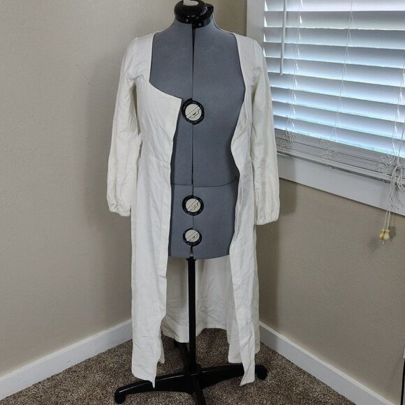 Rachel Pally Tie Front Duster White Size S Rachel Pally Duster - Picture 2 of 16